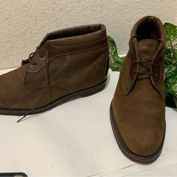 JOHNSTON & MURPHY Chukka Casual Ankle Boots Brown Nubuck Leather Shoes Lace Up main image 12